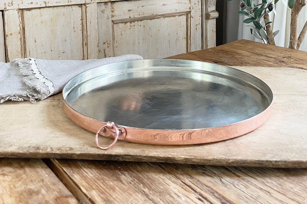 Copper Round Baking Tray (11” or 12”) | Vintage Inspired - Sumiye Co