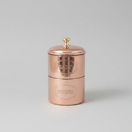 Copper Salt & Pepper Cellar | Vintage French Inspired - Sumiye Co