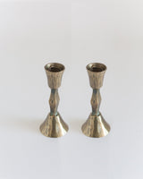 S/2 Low Diamond Candlestand - Brass Finish - Sumiye Co