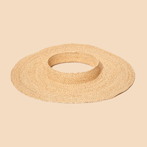 Embe Braided Raffia Sun Visor - Sumiye Co