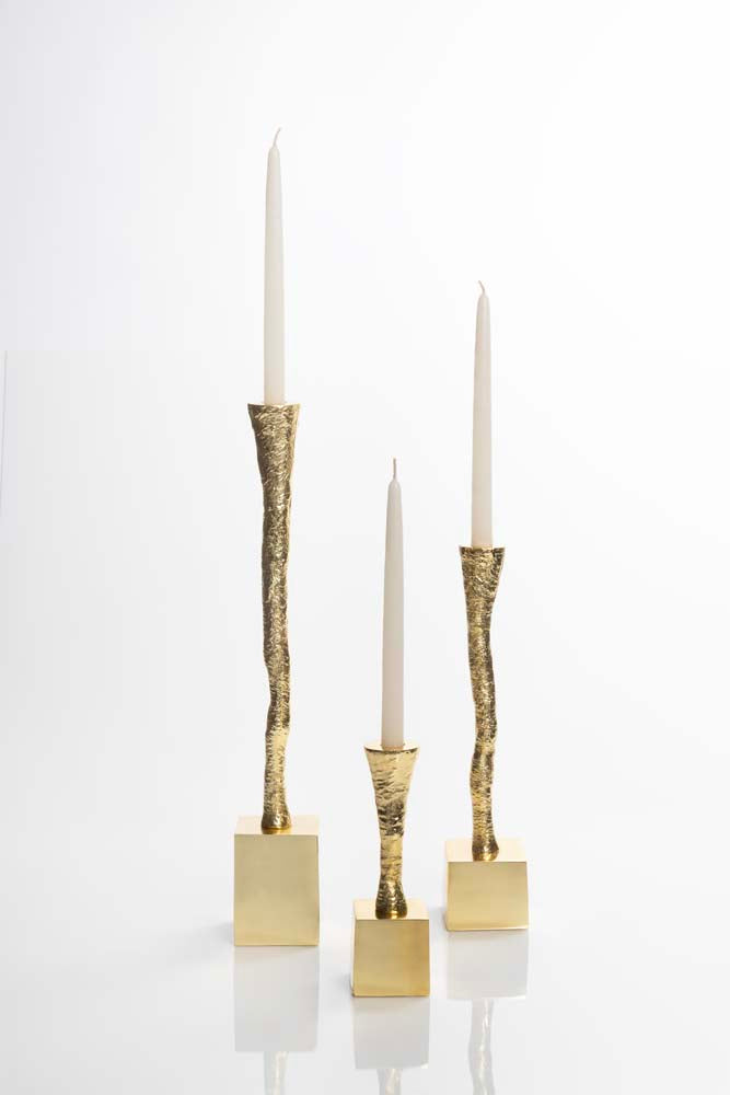 Nest Candle Holder Gold