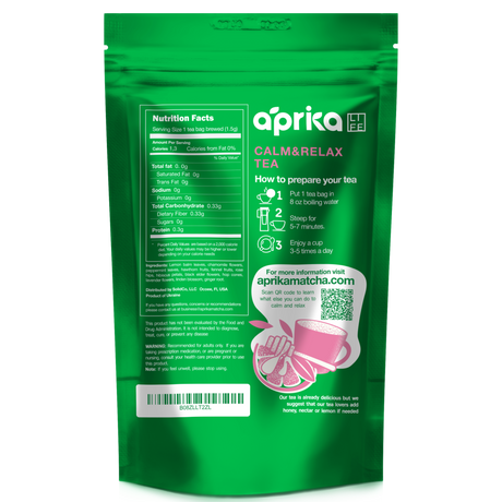 Calm and Relax Herbal Tea, 60 bags - Sumiye Co