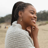 Two-Tone Freshwater Pearl Hook Earrings-2