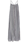 Canggu Maxi Dress - Navy With Stripes - Sumiye Co