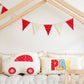 Car Pillow "Red Dots" | Kids Room & Nursery Decor