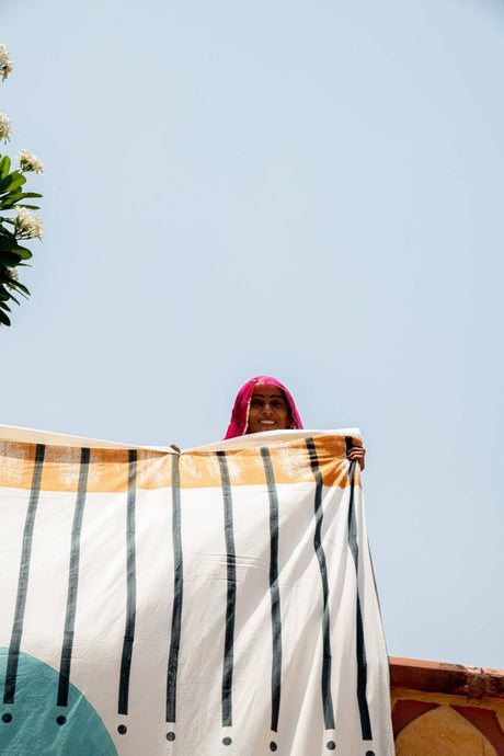 Midnight Moon Duvet | Artisanal Handmade Bedding Sets - Sumiye Co