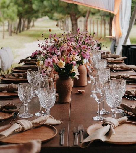 Chechen Wood Design Base Platter 12" - Rosa Morada Wood | Mexico - Sumiye Co