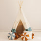 Teepee Tent “Circus” with Frills