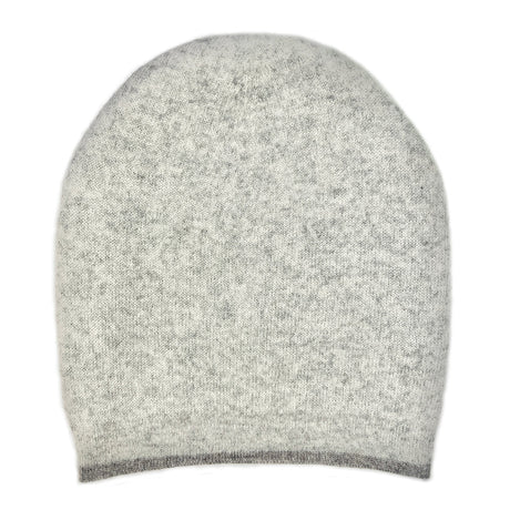 Classic Gray Reversible Cashmere Beanie-3