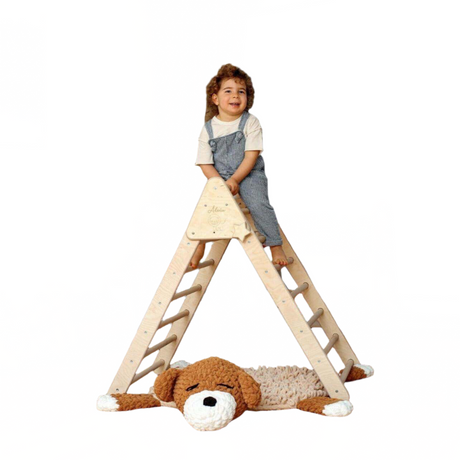 Climbing Triangle with Ramp | Foldable Montessori Climbing Set - Sumiye Co