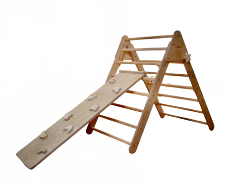 Climbing Triangle with Ramp | Foldable Montessori Climbing Set - Sumiye Co