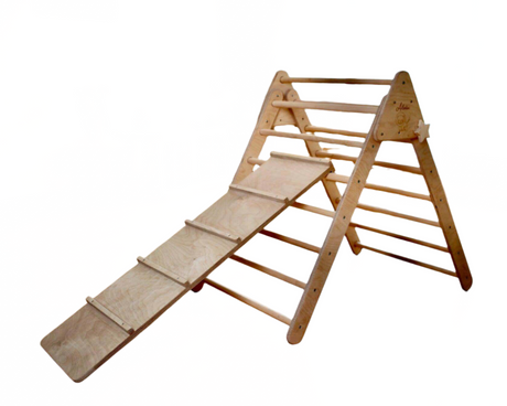 Climbing Triangle with Ramp | Foldable Montessori Climbing Set - Sumiye Co