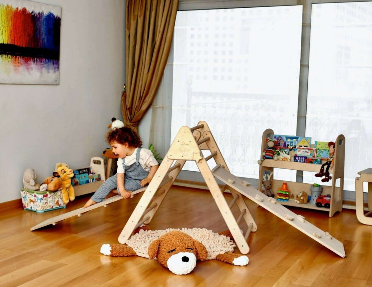 Climbing Triangle with Ramp | Foldable Montessori Climbing Set-1