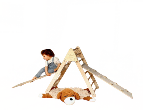 Climbing Triangle with Ramp | Foldable Montessori Climbing Set - Sumiye Co