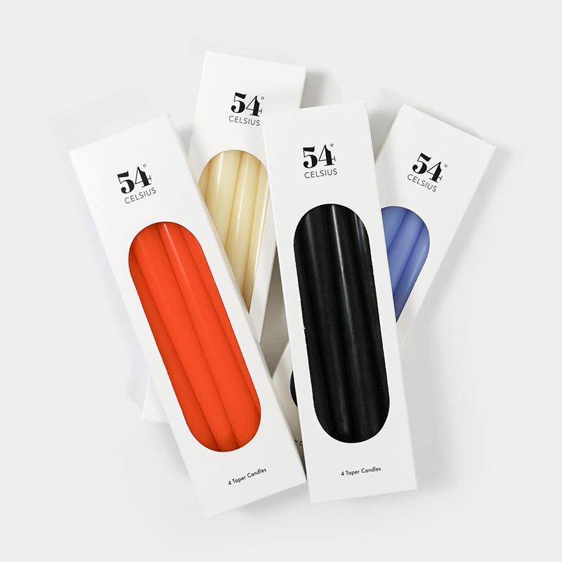 Taper Candles 4 Pack - Orange - Sumiye Co