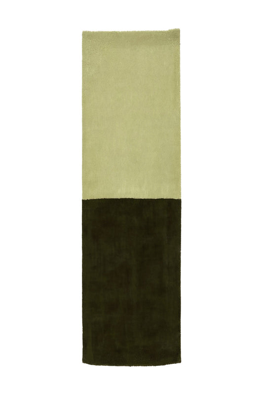 Classic Color Block Hand Tufted Wool Runner Rug by JUBI