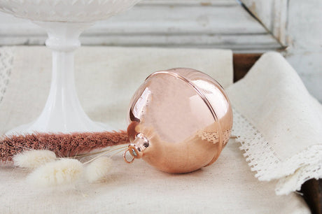 Copper Ball Ornaments (Set of 4 ) | Vintage Inspired - Sumiye Co