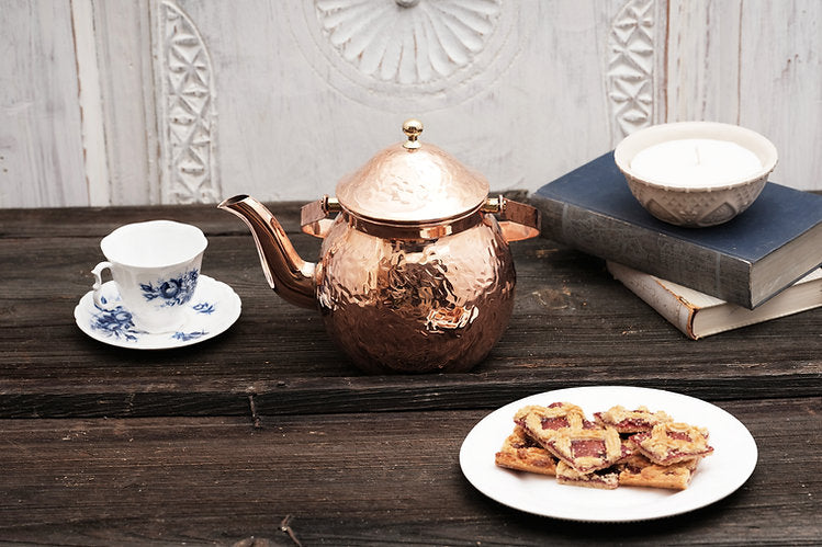 Copper Hand Hammered Teapot | Vintage Inspired - Sumiye Co