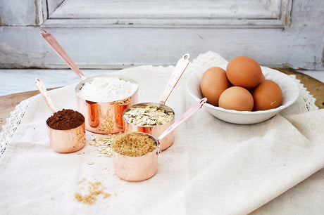 Copper Measuring Cups (Set of 4)  | Vintage French Inspired - Sumiye Co