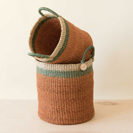 - Coral Baskets with Handle, set of 2 - Woven Baskets | LIKHA - LIKHÂ