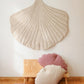 Ginkgo Leaf Pillow Velvet “Cream” | Kids Room & Nursery Decor