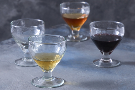 Pebbled Footed Glasses - Set of 4 - Sumiye Co