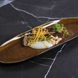 Shallow Organic Oval Platter Large Set of 4