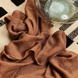 Hand Woven Linen Silk Blend Scarf