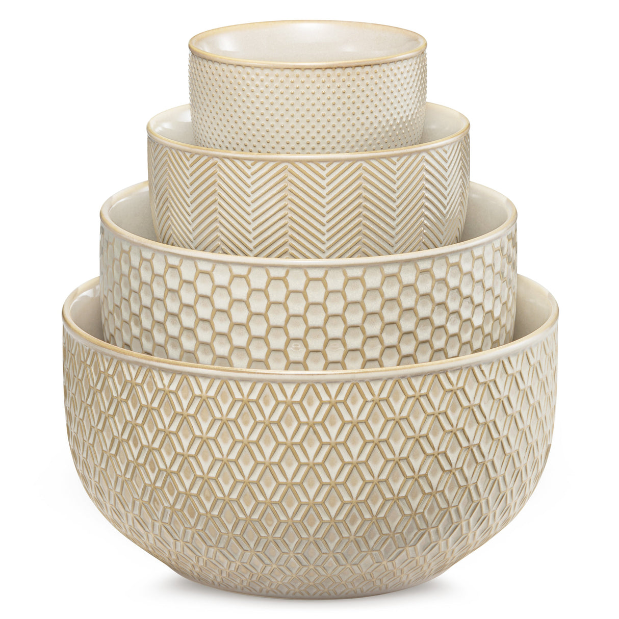 Nesting Bowls, 20/44/98/145 Oz, Set of 4