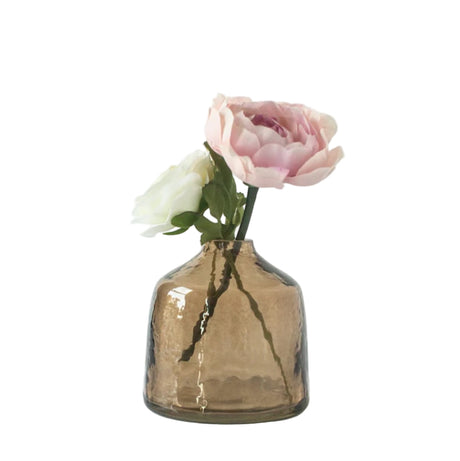 S/3 Hammered Bud Vases - Smoke - Sumiye Co