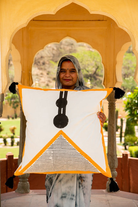 Bauhaus Sham (Reversible) | Artisanal Handmade Bedding - Sumiye Co