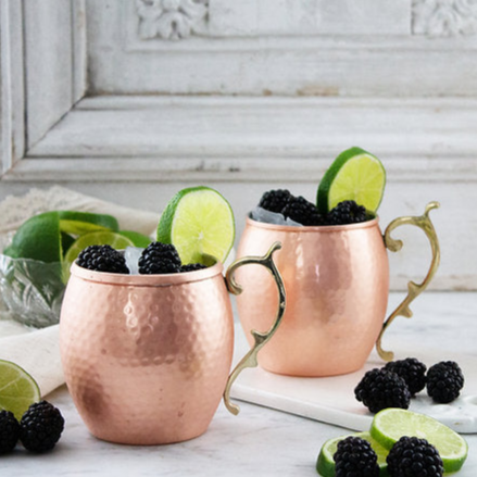 Copper Moscow Mule Mugs (Set of 4)  | Vintage French Inspired - Sumiye Co