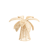 Palm Tree Woven Candle Holder - Small - Natural