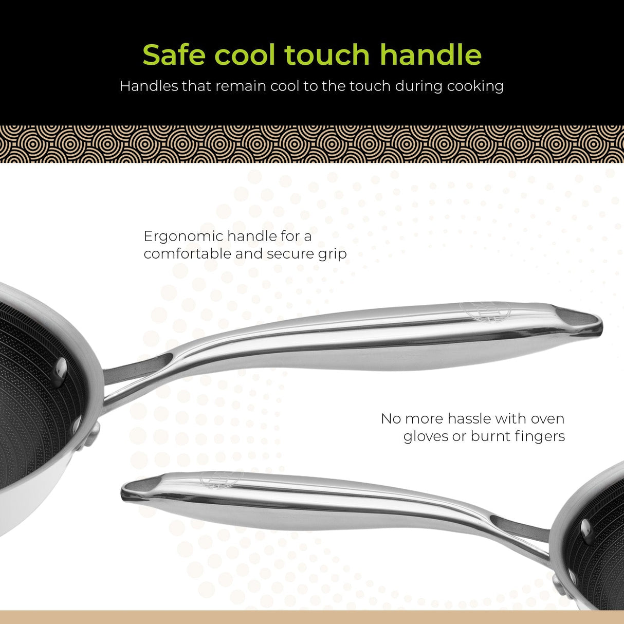 BE | LIVING CIRCLAD Series - 2 pcs Frying Pan Set  26 cm + 30 cm