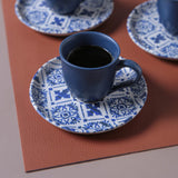 Coffee Cup & Saucer Set of 6