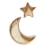 Moon and Star Woven Tray Set