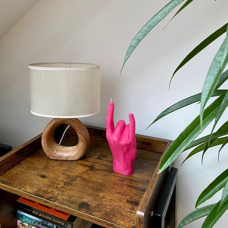 CandleHand "You Rock" Candle - Pink - Sumiye Co