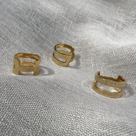 Geo Stripe Bombshell Ring by SLATE + SALT - Sumiye Co