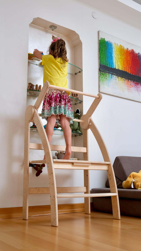 Double or Single Size Montessori Toddler Tower-4