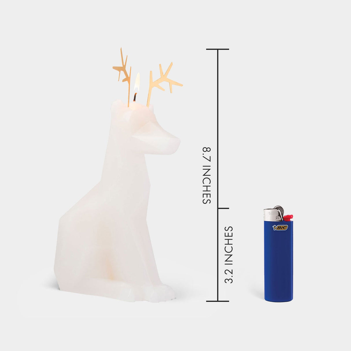 Reindeer Candle - White Dyri PyroPet - Sumiye Co