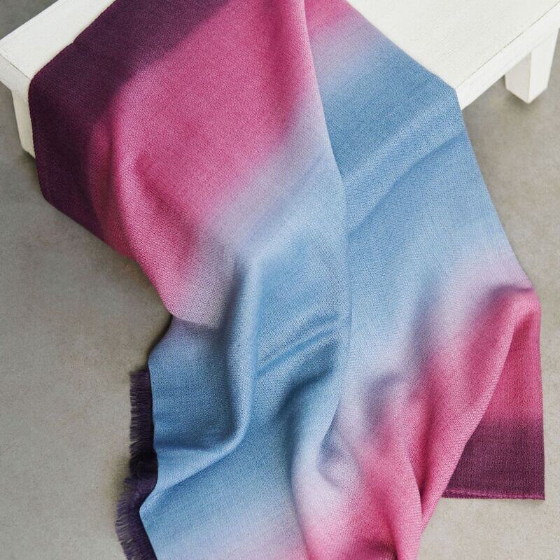 Iris Courtyard Hand Woven Cashmere Merino Scarf