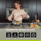 BE | LIVING Essential Series 12 pcs Cookware Set (Triply Stainless Steel)