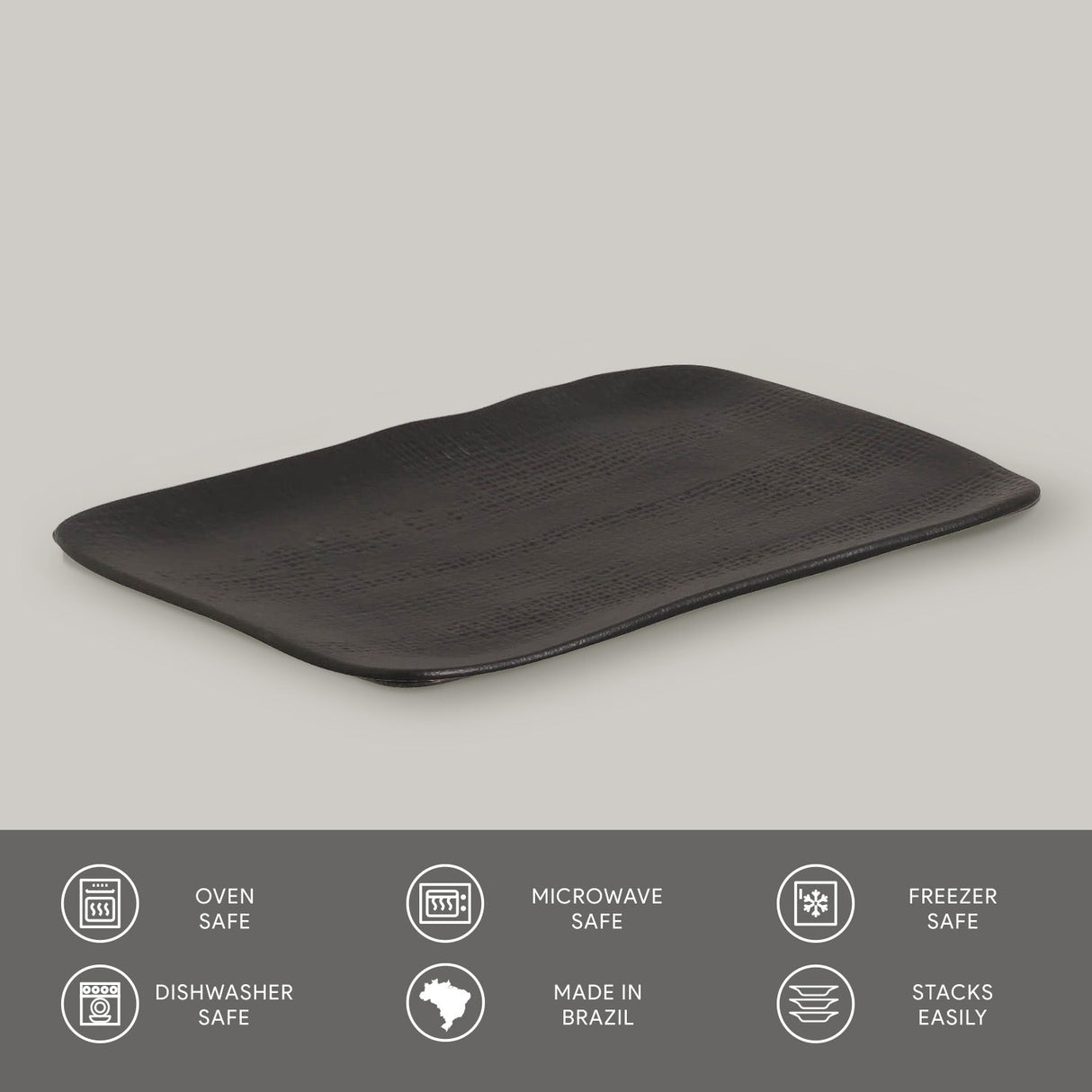 Rectangular Platter Juta Medium Set of 4