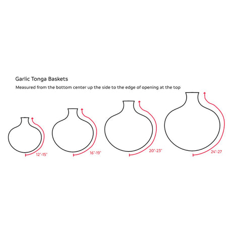 Garlic Tonga Sculptural Baskets by Mbare - Sumiye Co