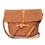 Carmen Woven Crossbody Bag | Orange