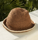 Summer Bucket Hat - Crocheted Brown