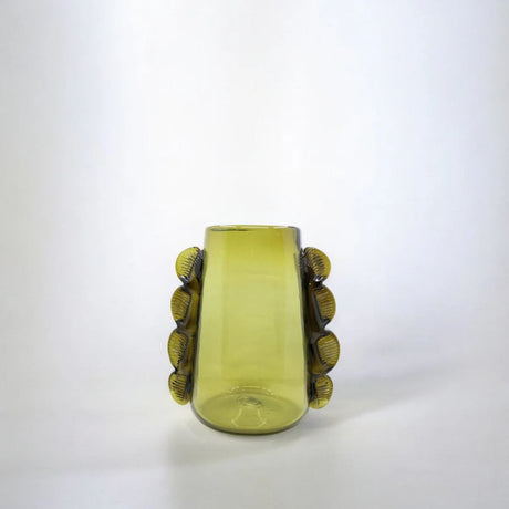 Betta Green Glass Vase | Handcrafted in Guadalajara Mexico - Sumiye Co