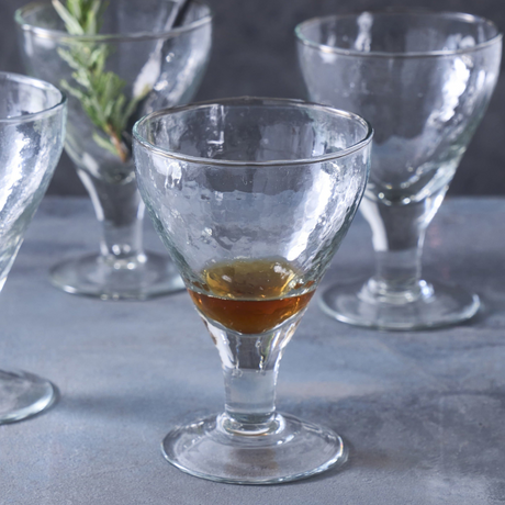 Pebbled Footed Goblets - Set of 4 - Sumiye Co