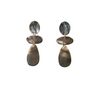 Mother of Pearl Black Raindrop Earrings - Sumiye Co