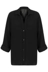 Echo Maxi Shirt - Black - Sumiye Co